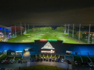Evening shot of Trafford Golf Centre