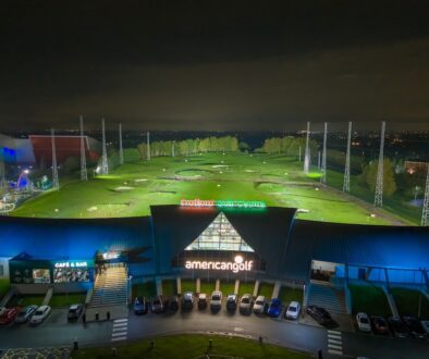 Evening shot of Trafford Golf Centre